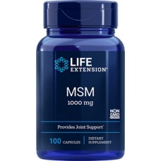 Life Extension MSM (Methylsulfonylmethane) 1000mg, 100 capsules